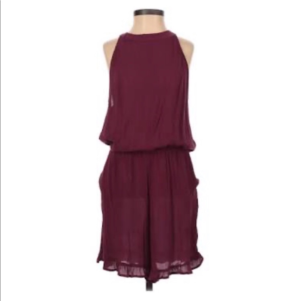 Love Fire Plum Romper - NWT